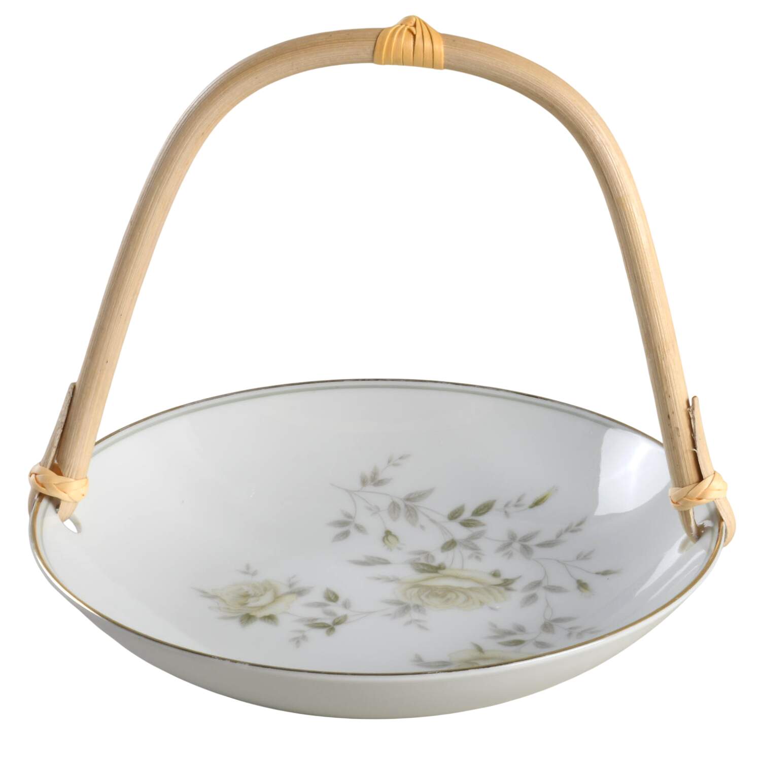 Ingrid 7''-7 1/4'' Basket W/Bamboo Handle HC by Noritake-1