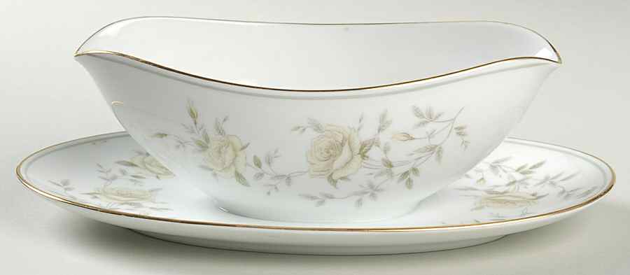 Ingrid Gravy Boat with Attached Underplate by Noritake-1