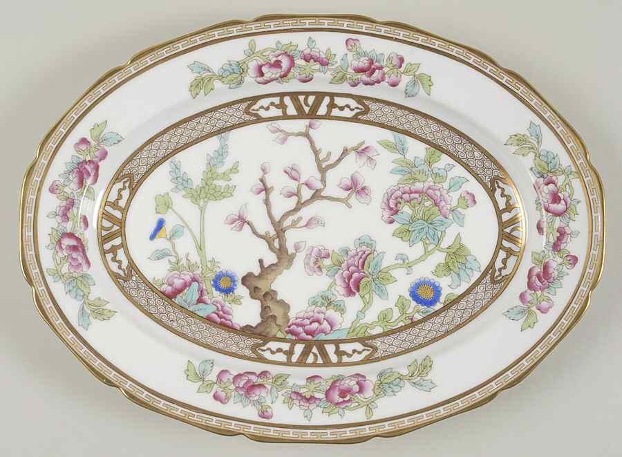 Indian Tree 11" Oval Serving Platter by Noritake-1