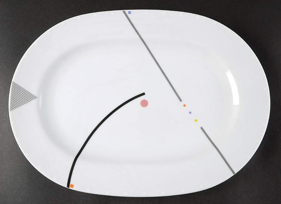 Intuition 14" Oval Serving Platter by Noritake-1