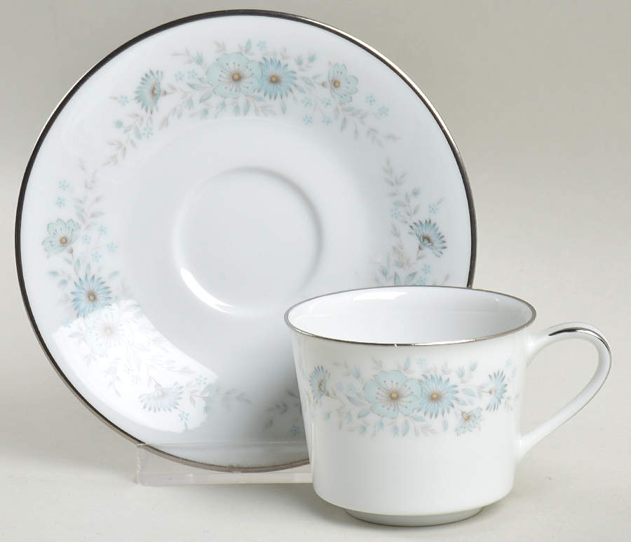 Inverness Flat Demitasse Cup & Saucer Set by Noritake-1