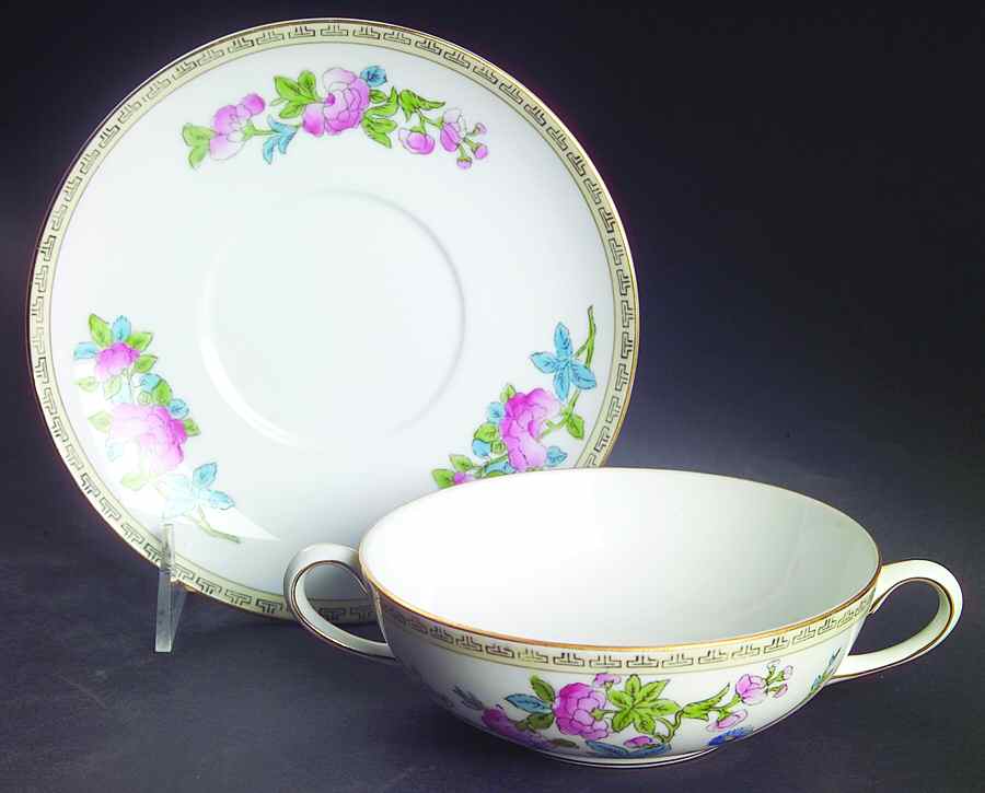 Inwood Flat Cream Soup Bowl & Saucer Set by Noritake-1