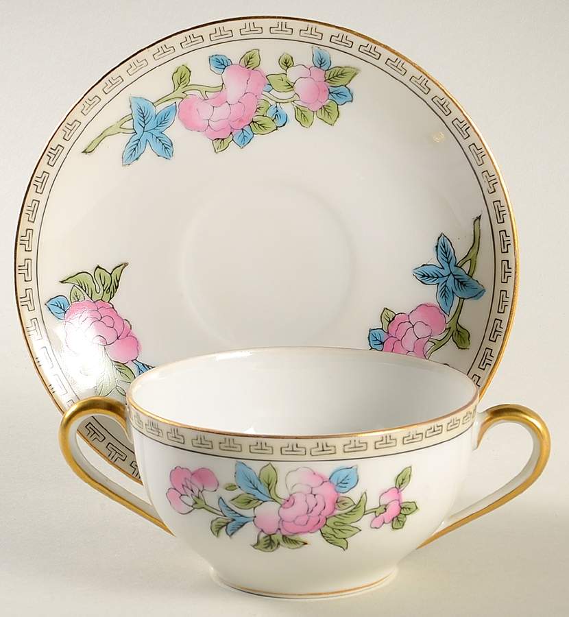 Inwood Flat Bouillon Cup & Saucer by Noritake-1
