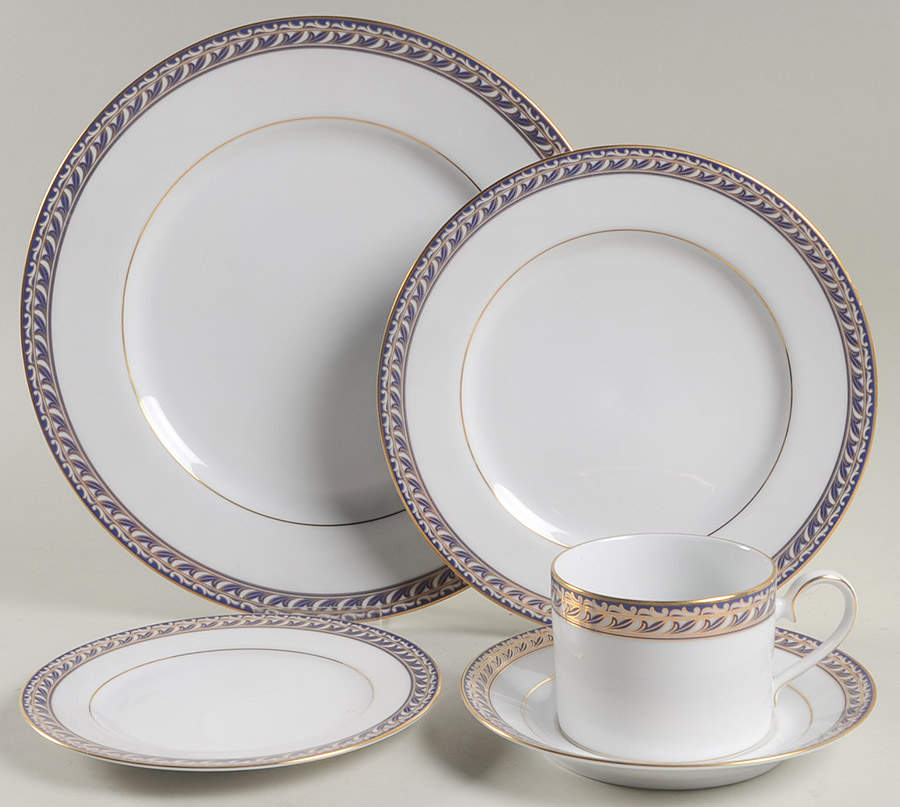 Indigo Waltz 5 Piece Place Setting by Noritake-1