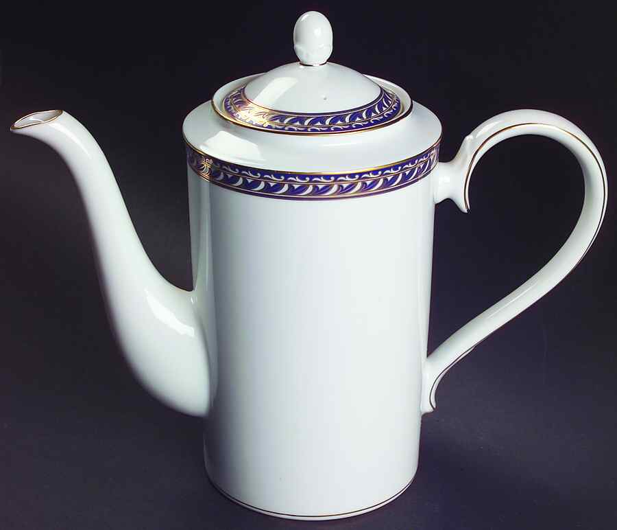 Indigo Waltz Coffee Pot & Lid by Noritake-1