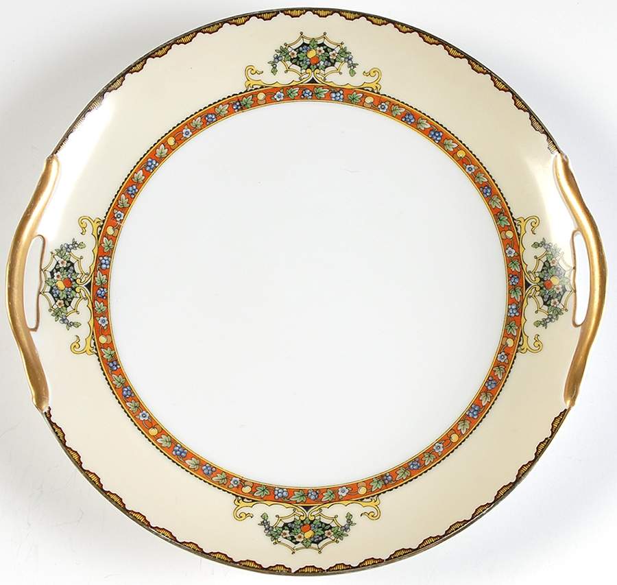Iona Handled Cake Plate by Noritake-1