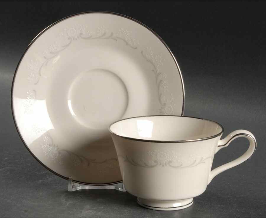 Irene Footed Cup & Saucer Set by Noritake-1