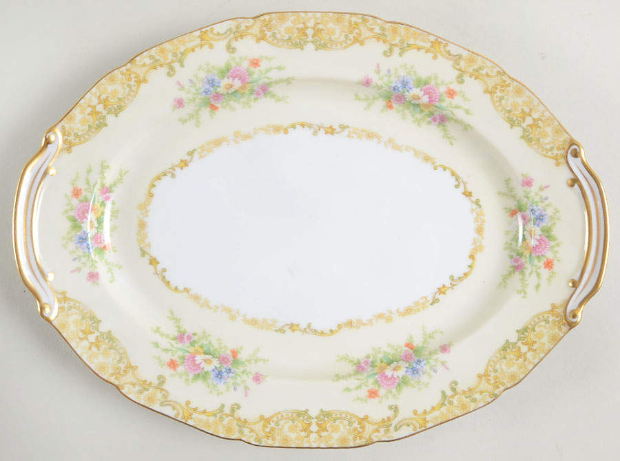 Irene 11" Oval Serving Platter by Noritake-1