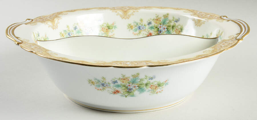 Iris Round Divided Vegetable Bowl by Noritake-1