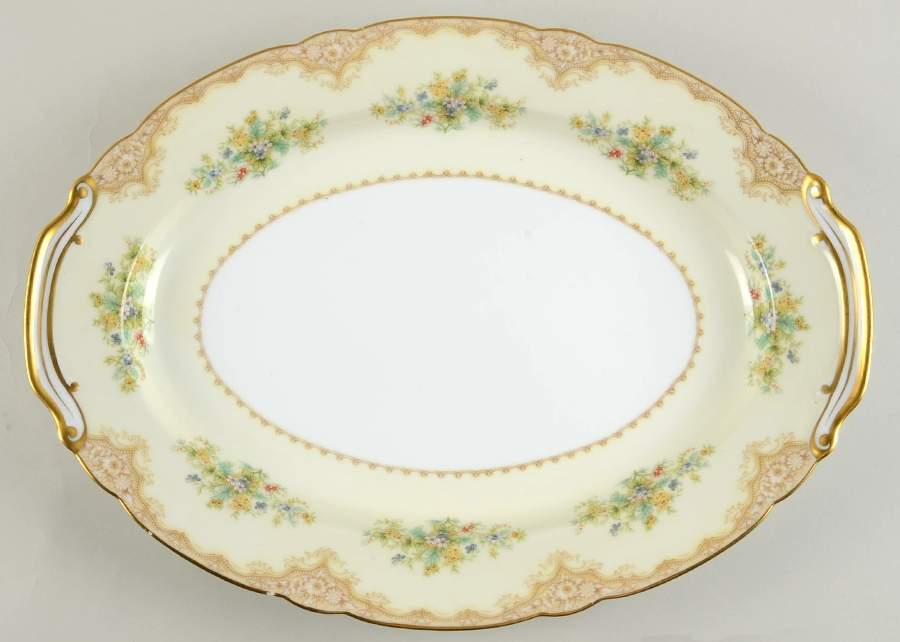 Iris 16" Oval Serving Platter by Noritake-1