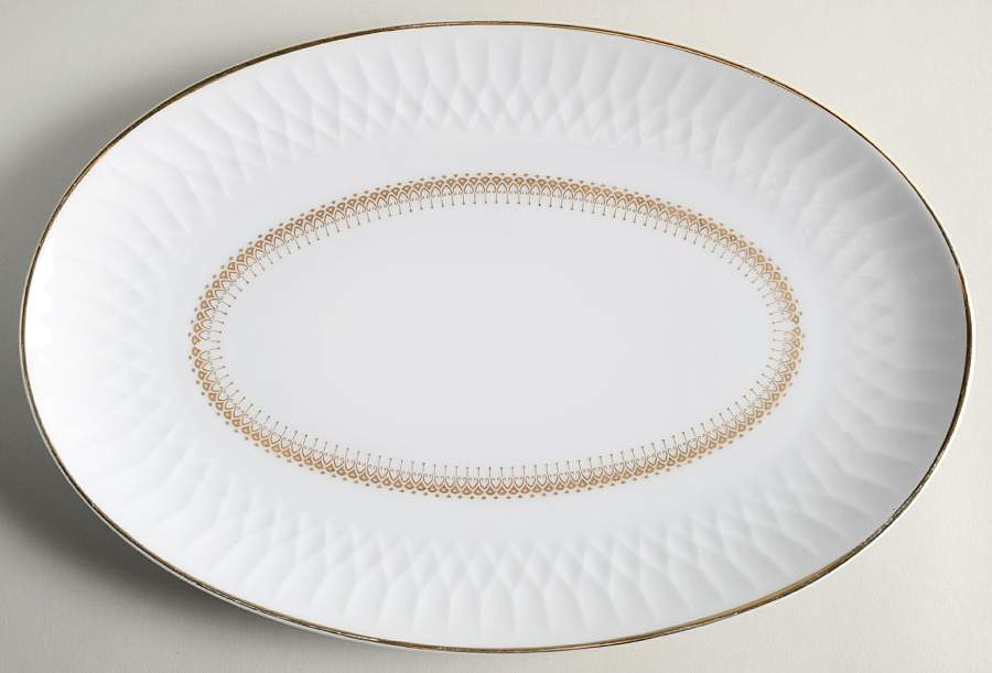 Irmina 12" Oval Serving Platter by Noritake-1