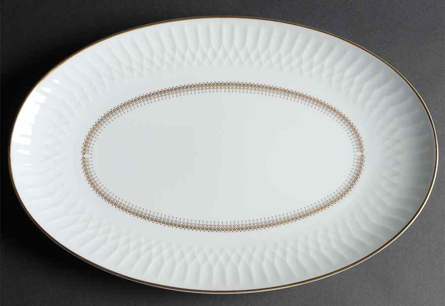 Irmina 16" Oval Serving Platter by Noritake-1