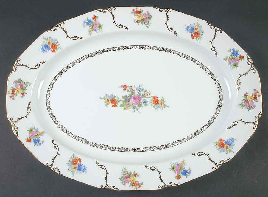 Irvington 16" Oval Serving Platter by Noritake-1
