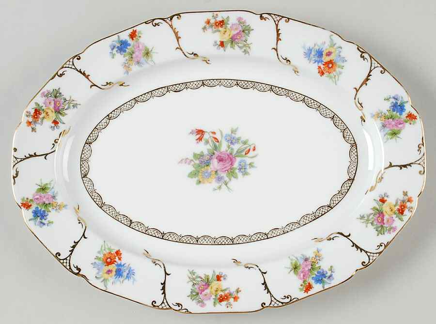 Irvington 11" Oval Serving Platter by Noritake-1