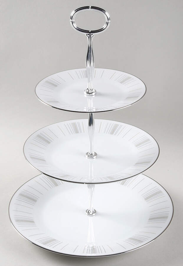 Isabella 13 7/8"-14 1/4" 3-Tiered Serving Tray(DP,SP,BB) HC by Noritake-1