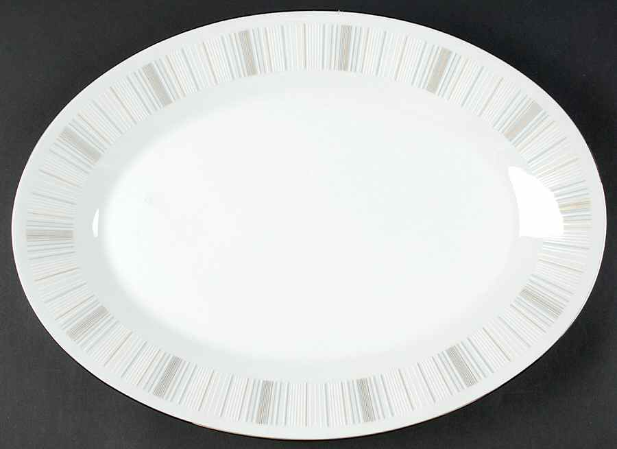 Isabella 16" Oval Serving Platter by Noritake-1