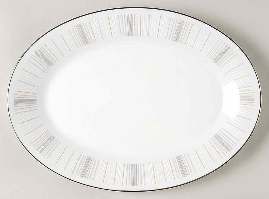 Isabella 14" Oval Serving Platter by Noritake-1