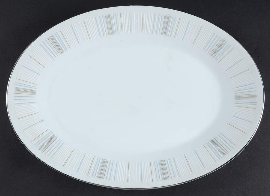 Isabella 12" Oval Serving Platter by Noritake-1