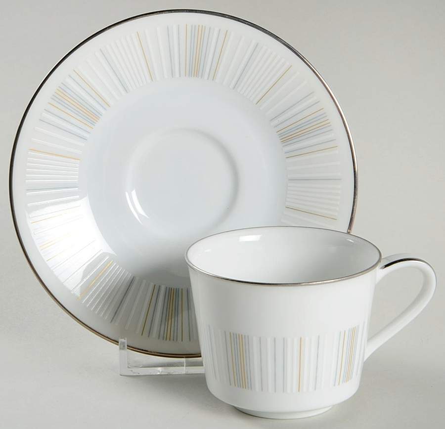 Isabella Flat Demitasse Cup & Saucer Set by Noritake-1