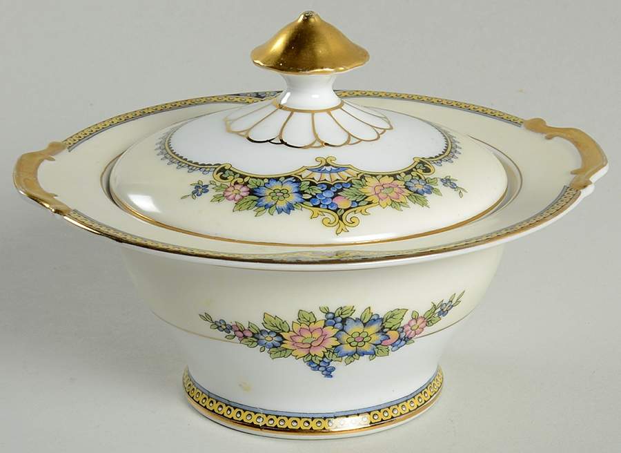 Isabey Sugar Bowl & Lid by Noritake-1