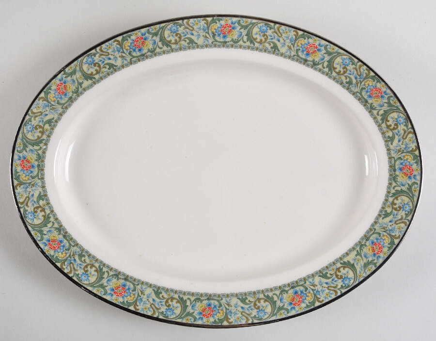 Isolde 13" Oval Serving Platter by Noritake-1