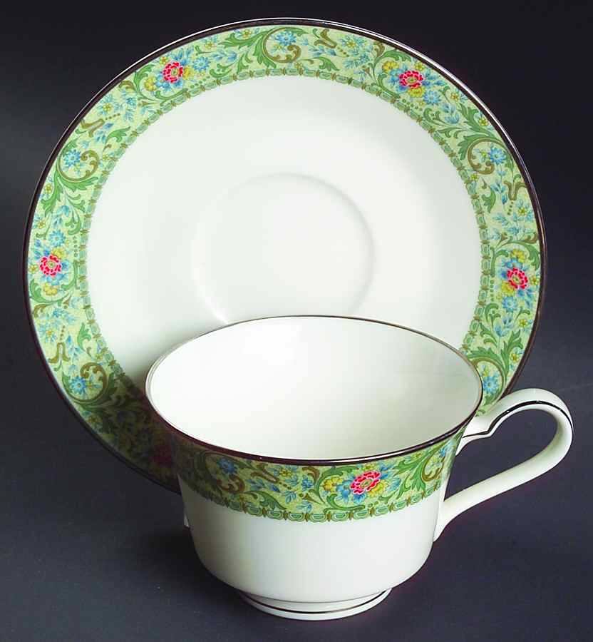 Isolde Footed Cup & Saucer Set by Noritake-1
