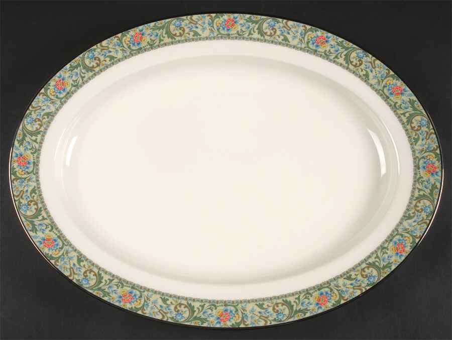 Isolde 16" Oval Serving Platter by Noritake-1
