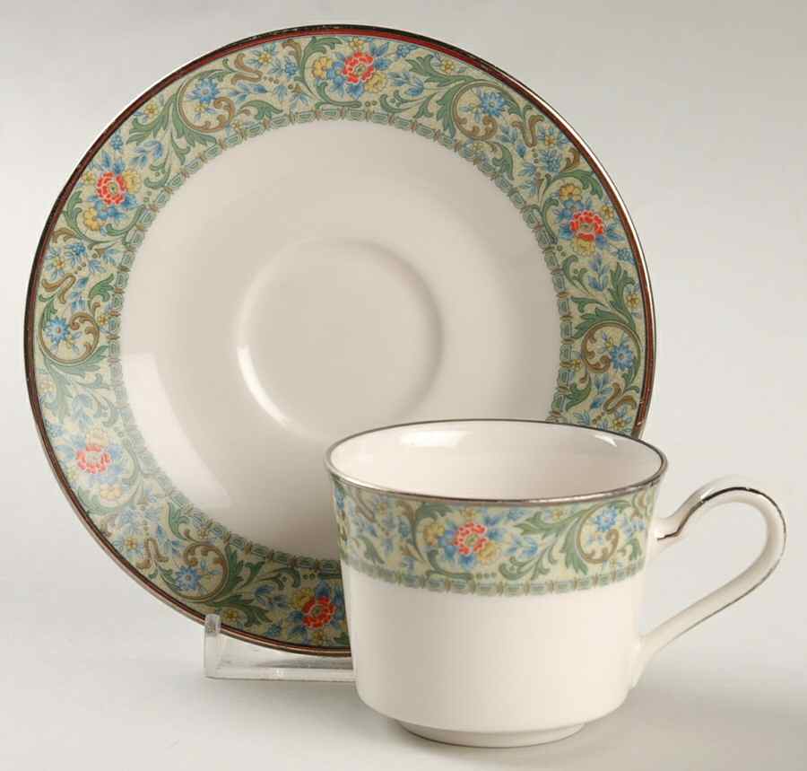 Isolde Flat Demitasse Cup & Saucer Set by Noritake-1