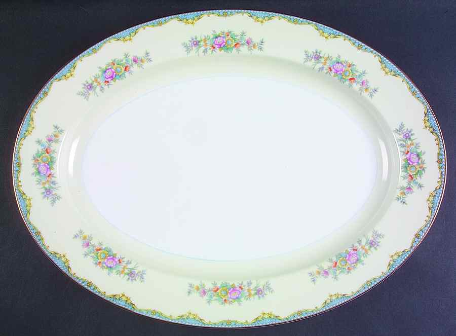 Ivanhoe 16" Oval Serving Platter by Noritake-1