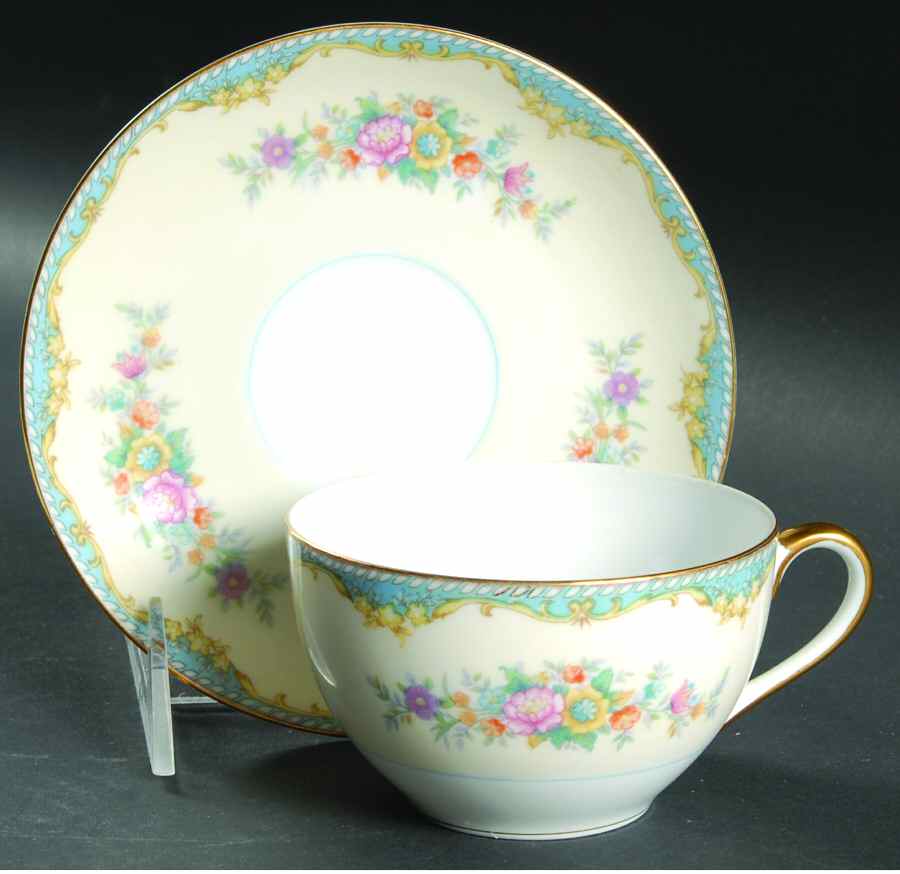 Ivanhoe Flat Cup & Saucer Set by Noritake-1