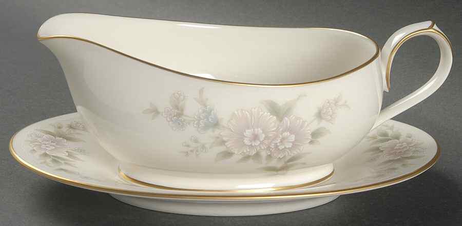 Ivanhoe Gravy Boat & Underplate (Relish/Butter) by Noritake-1
