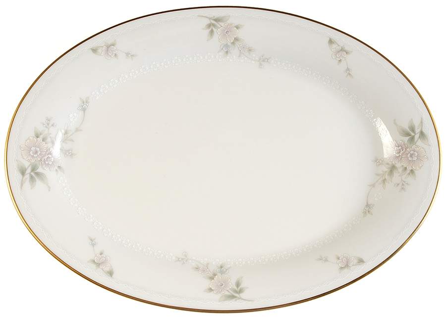 Ivanhoe 12" Oval Serving Platter by Noritake-1