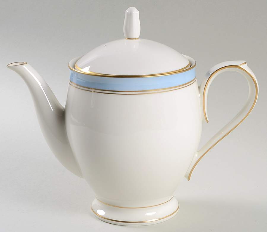 Ivory & Azure Teapot & Lid by Noritake-1