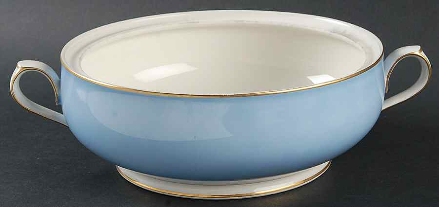 Ivory & Azure Round Vegetable No Lid by Noritake-1