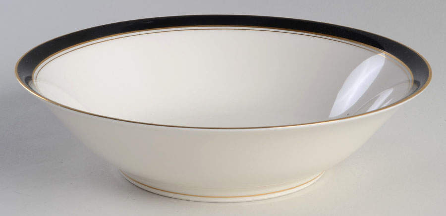 Ivory & Ebony 9" Round Vegetable Bowl by Noritake-1