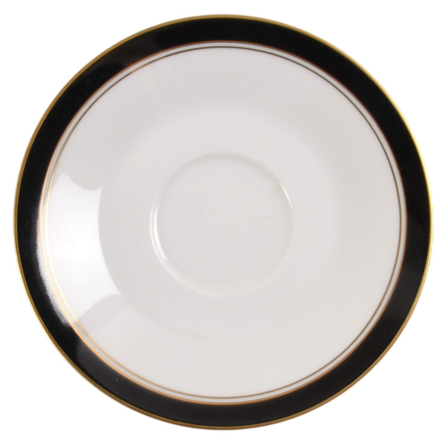Ivory & Ebony Saucer by Noritake-1