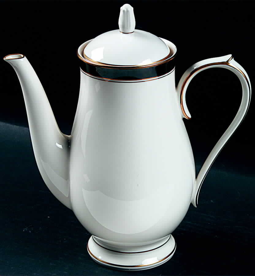 Ivory & Ebony Coffee Pot & Lid by Noritake-1