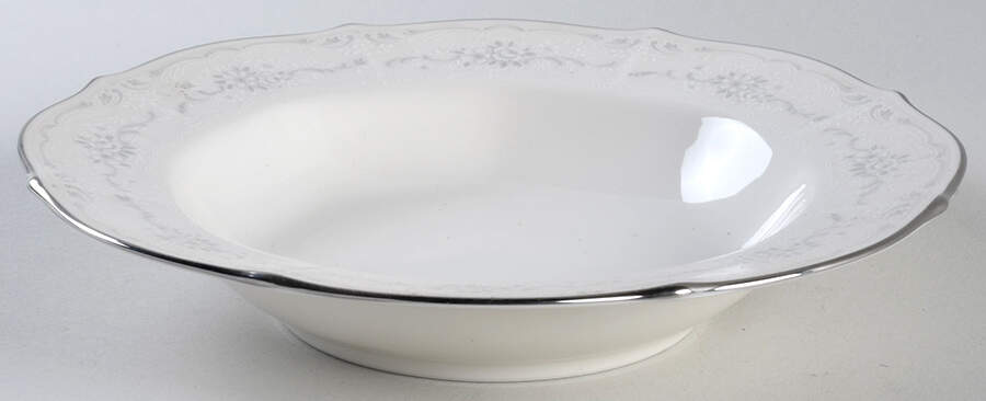 Ivory Lace Rim Soup Bowl by Noritake-1