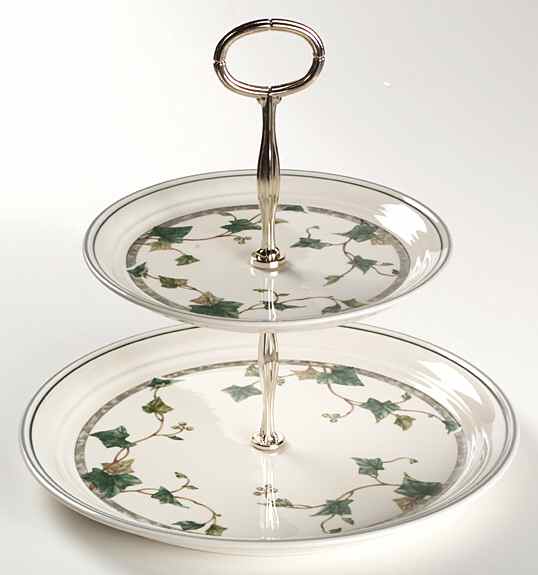 Ivy Lane 6 5/8"-10"  2 Tiered Serving Tray (Dp, Sp) HC by Noritake-1