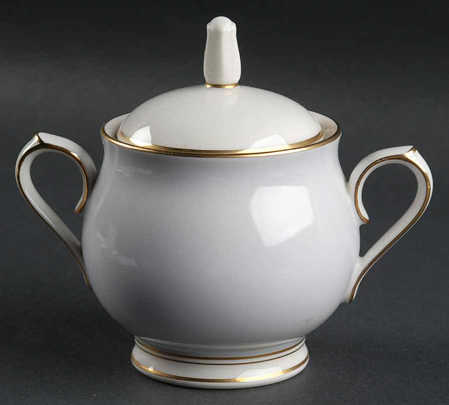 Ivory & Mist Sugar Bowl & Lid by Noritake-1