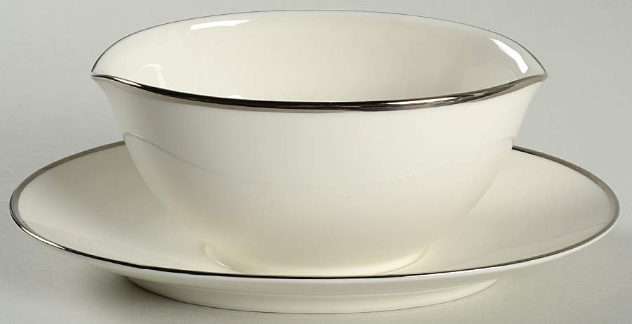Ivonne Gravy Boat with Attached Underplate by Noritake-1