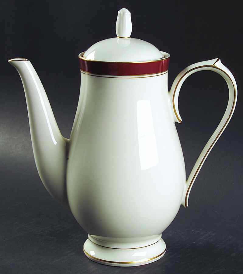 Ivory & Sienna Coffee Pot & Lid by Noritake-1
