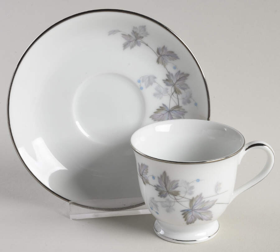 Ivyne Footed Demitasse Cup & Saucer Set by Noritake-1