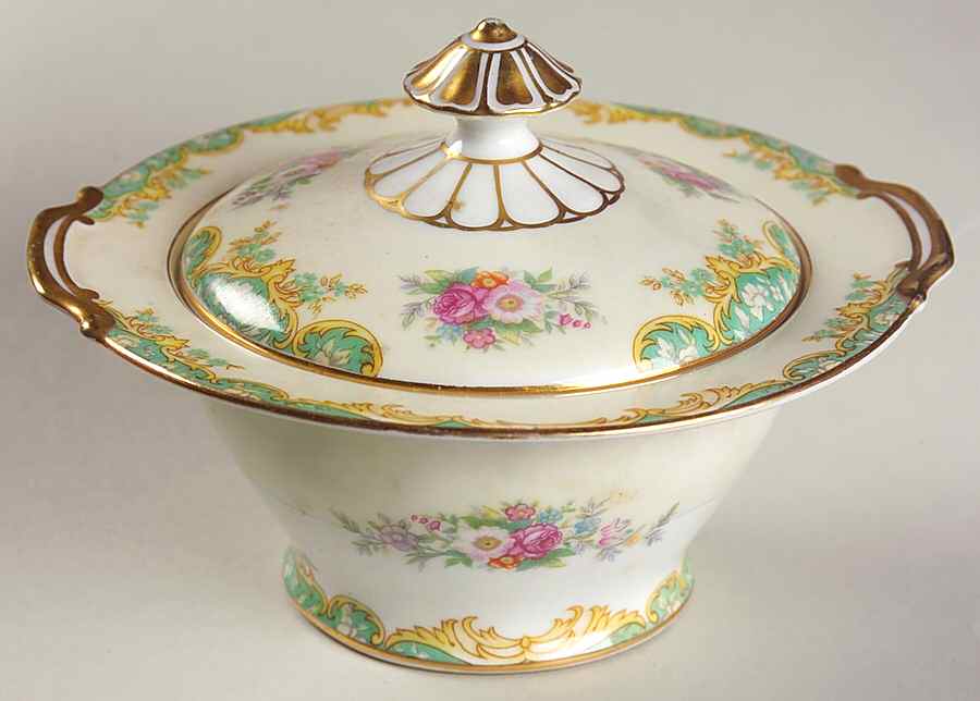 Jacquin Sugar Bowl & Lid by Noritake-1