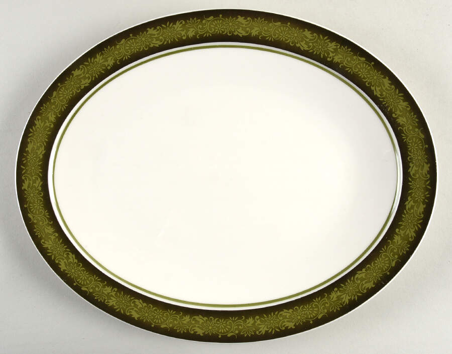 Jadestone 13" Oval Serving Platter by Noritake-1