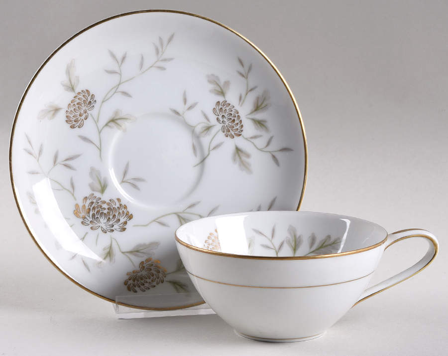 Janice Flat Cup & Saucer Set by Noritake-1