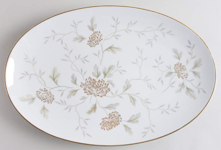 Janice 14" Oval Serving Platter by Noritake-1