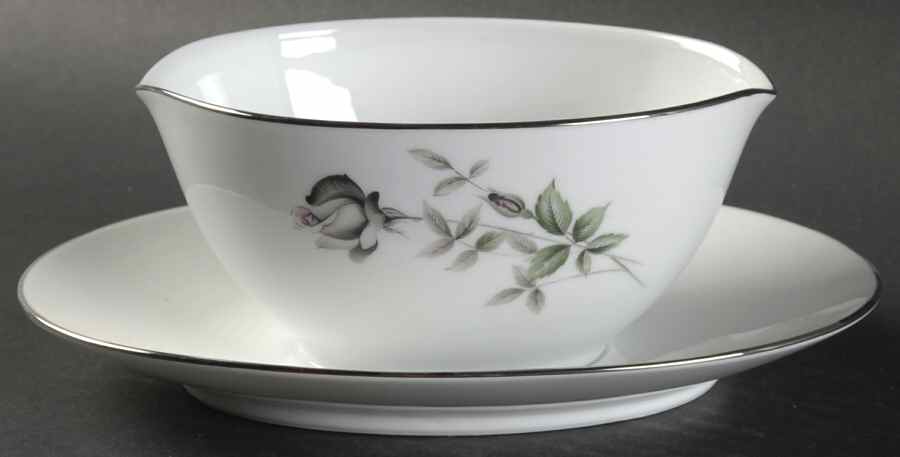 Janette Gravy Boat with Attached Underplate by Noritake-1