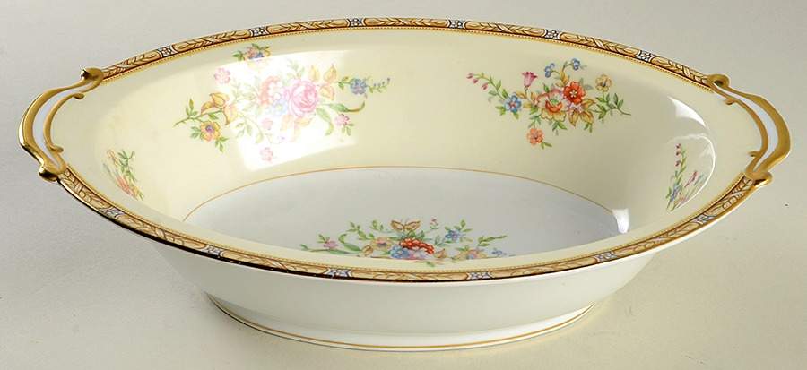 Janet 10" Oval Vegetable Bowl by Noritake-1