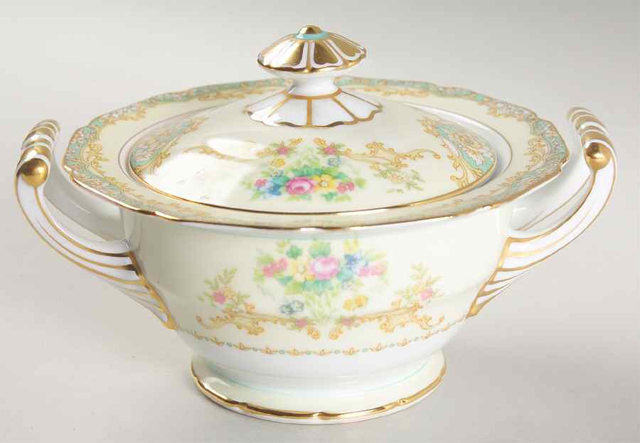 Janice Sugar Bowl & Lid by Noritake-1